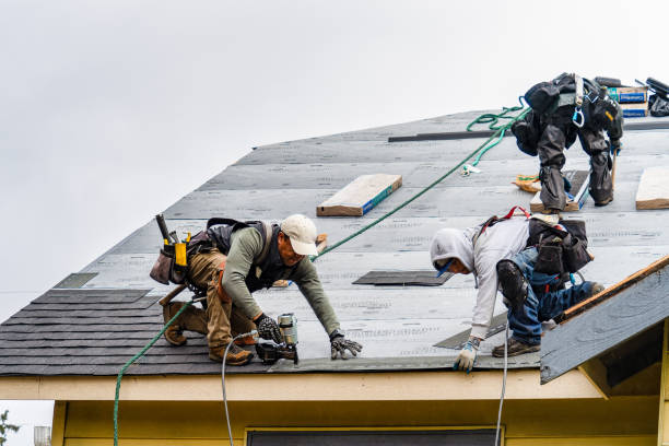Professional Gutter Installation technician working in Morse, LA